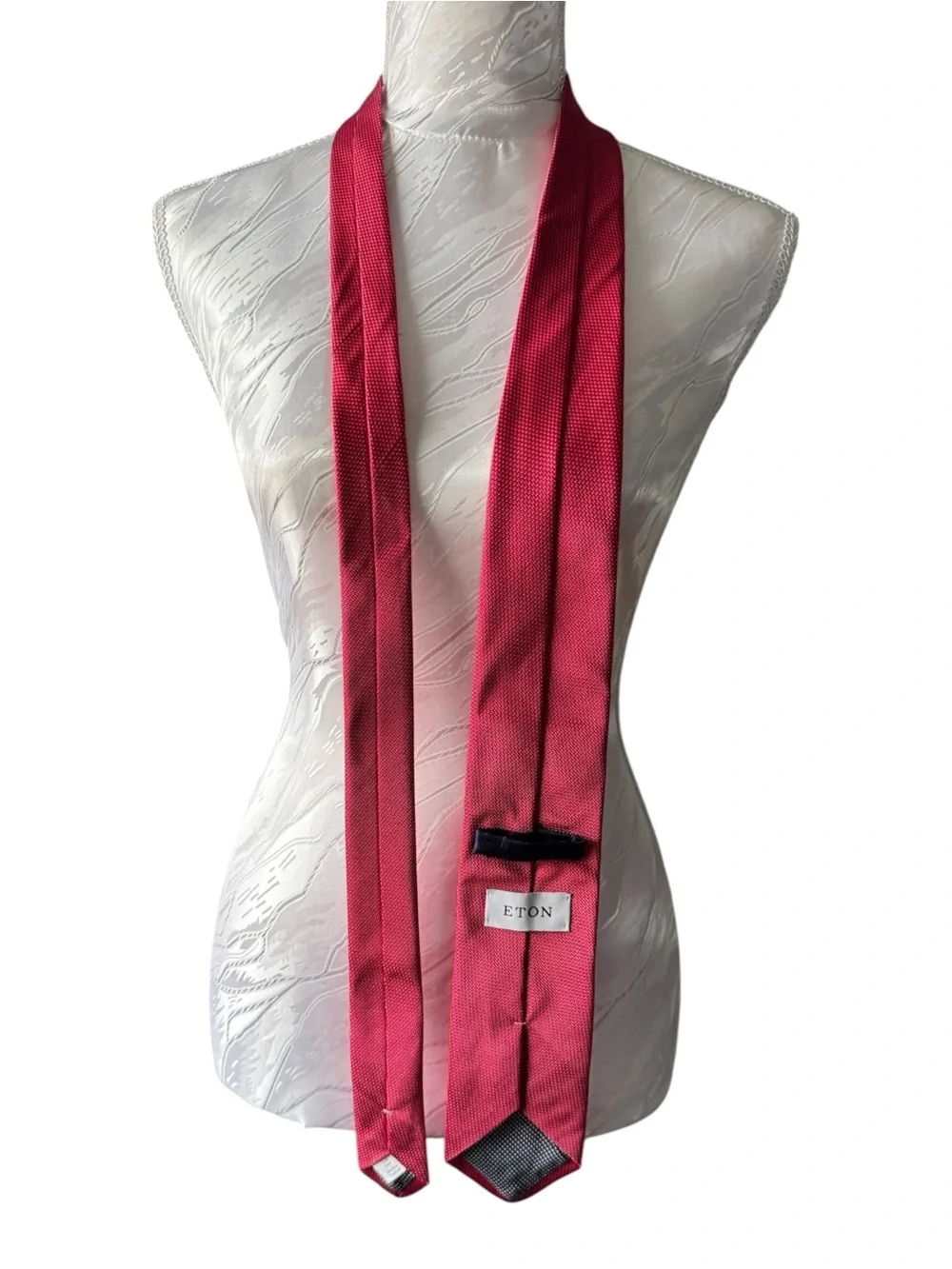 Eton Red Silk Long Tie